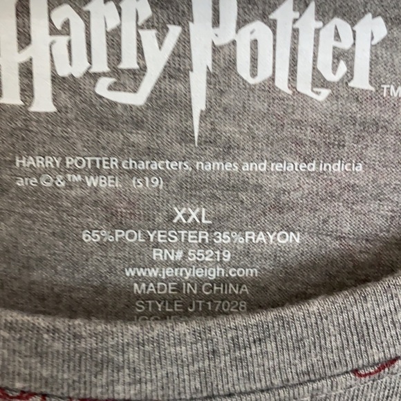 Harry Potter T- Shirt All-Over Print Lighting Owl Short Sleeve, Size XXL - Picture 4 of 5